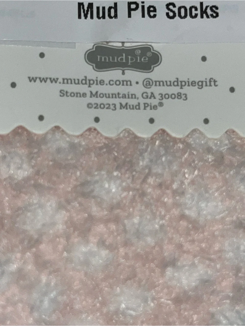 Mudpie Chenille Baby Socks.  0-12 Mo
